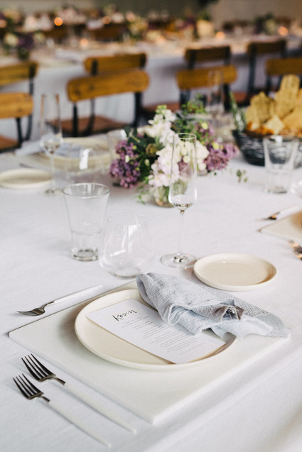 White place setting