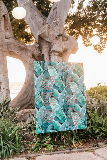 Tropical seating chart Inspiration