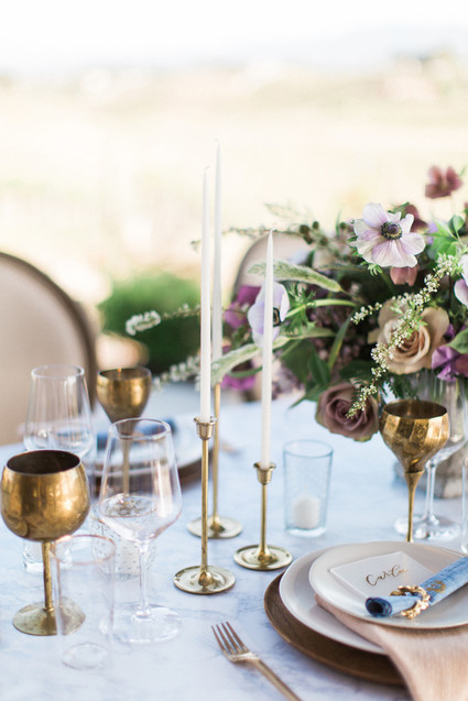 Gold tableware