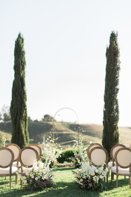Wine country wedding