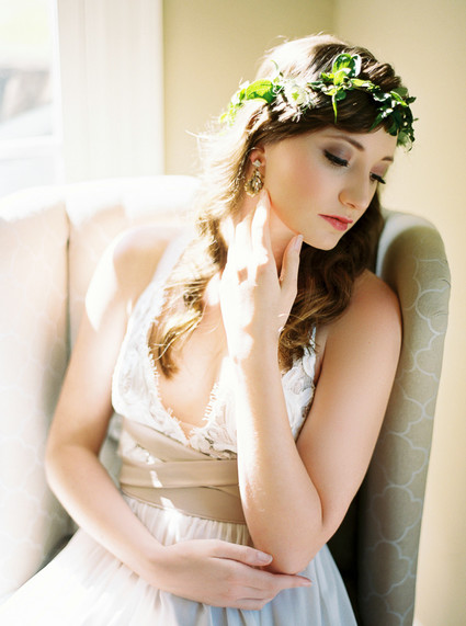 Greenery floral crown