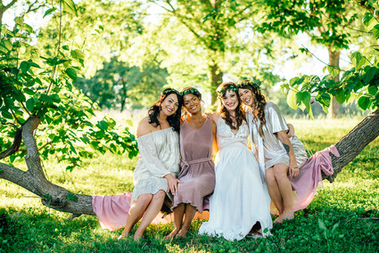 Boho bridesmaids