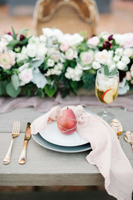 Fruit place setting Inspiration