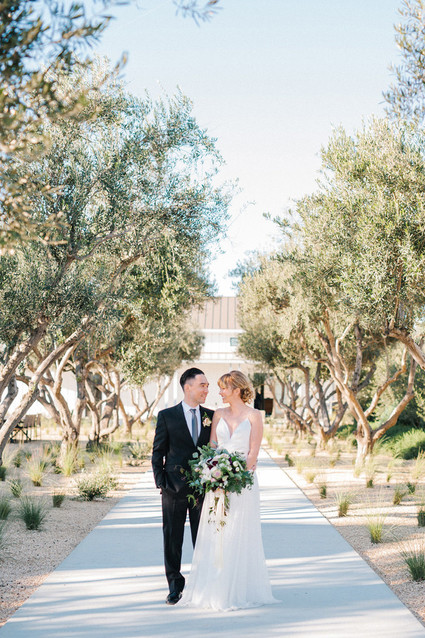Vineyard wedding portrait