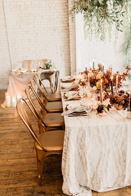 Copper tablescape