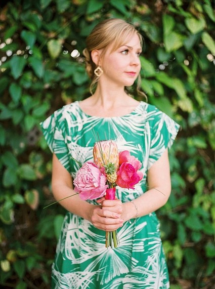 Tropical bridesmaid