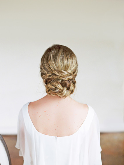DIY bridal hairstyle