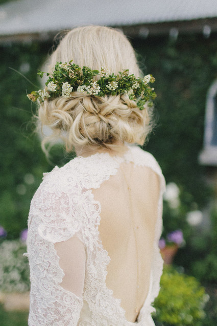 Romantic wedding hairstyle