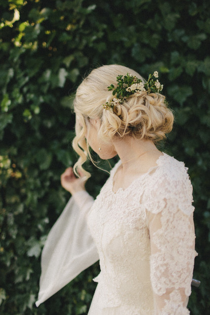 Romantic wedding hairstyle