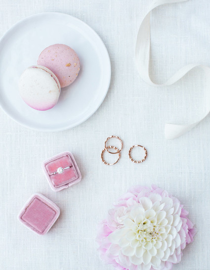 Diamond alternative engagement and wedding rings