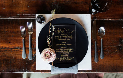 calligraphy menu ideas