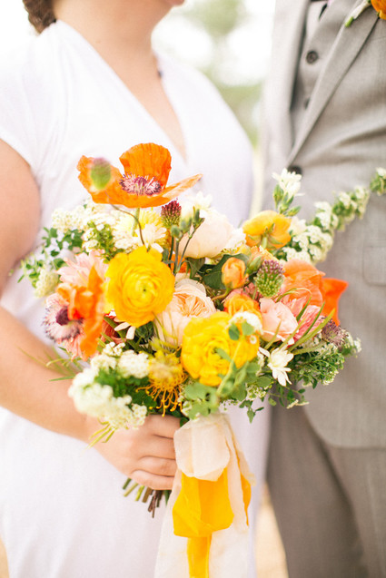 poppy bridal bouquet