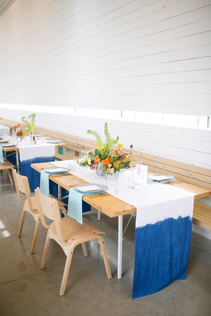 dip dyed tablecloth