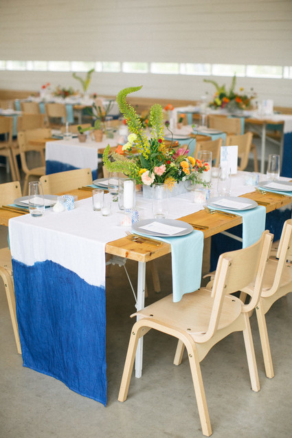 dip dyed tablecloth