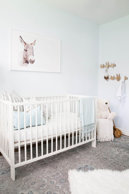 Neutral white nursery design