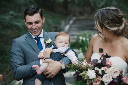 Groom with his son