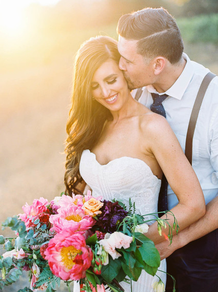 Colorful summer Big Sur wedding at Redwood Ridge Estate Inspiration