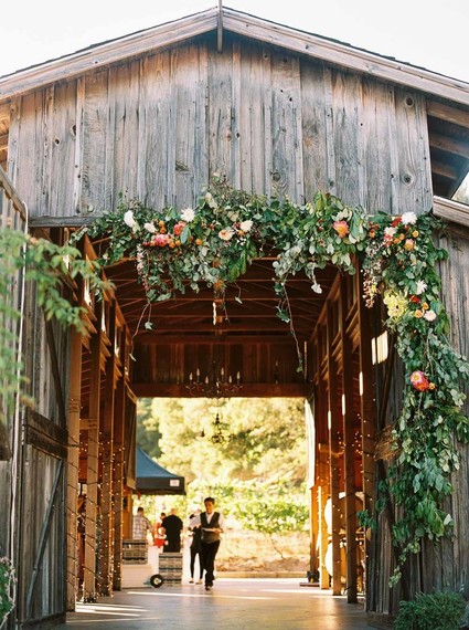 Bar with floral entrance