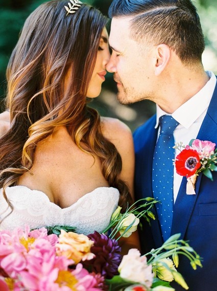 Colorful summer Big Sur wedding at Redwood Ridge Estate Inspiration