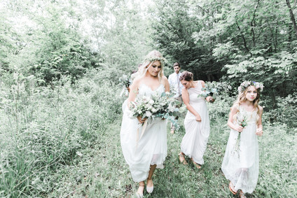 Earthy summer wedding in Michigan