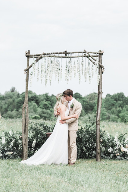 Earthy summer wedding in Michigan Inspiration