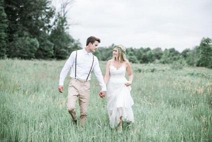 Earthy summer wedding in Michigan