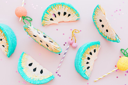 mini watermelon pinatas