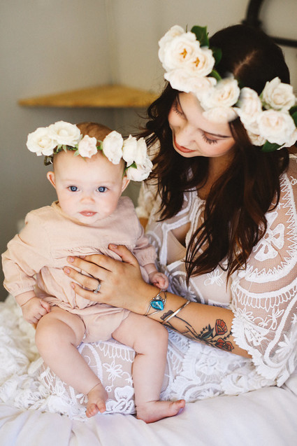mother daughter flower crowns Inspiration