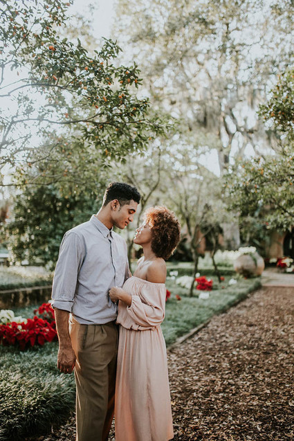 Bok Tower Garden engagement shoot