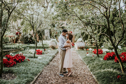 Bok Tower Garden engagement shoot