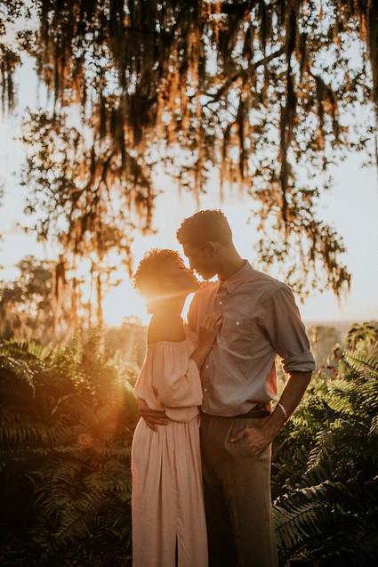 Bok Tower Garden engagement shoot