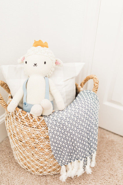 Modern white boy's nursery