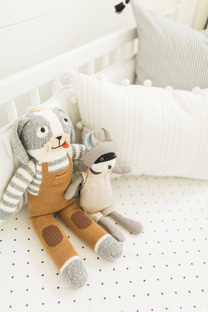 Modern white boy's nursery