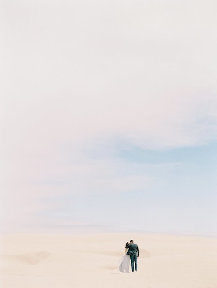 Pastel sand dune engagement photos
