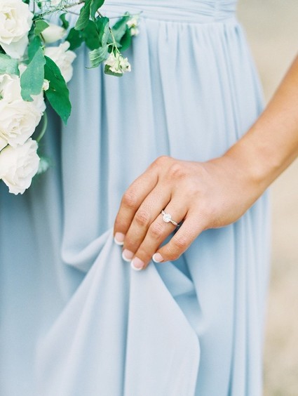 Pastel sand dune engagement photos