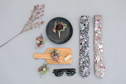 Fall boutonnière ideas with The Black Tux Inspiration