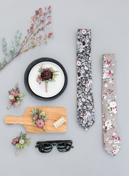 Fall boutonnière ideas with The Black Tux Inspiration