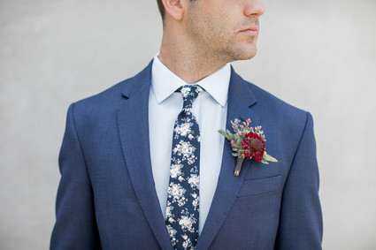 Fall boutonnière ideas with The Black Tux Inspiration
