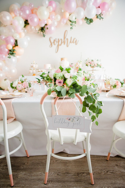 pink and gold ballet-inspired birthday party