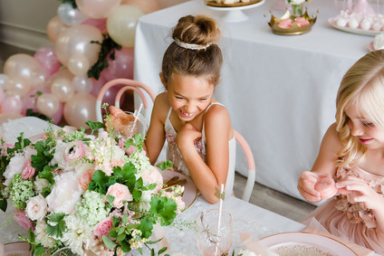 pink and gold ballet-inspired birthday party Inspiration