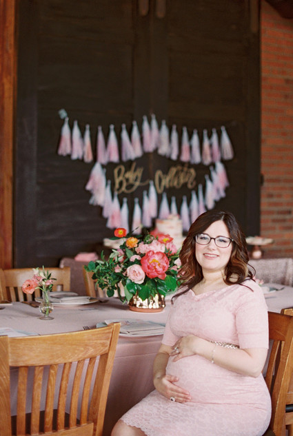 peony-inspired baby shower