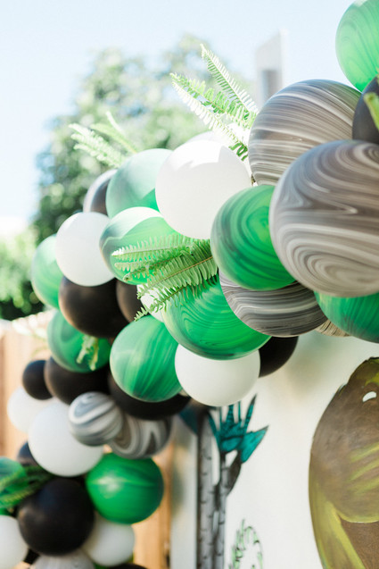 Modern prehistoric dinosaur 4th birthday