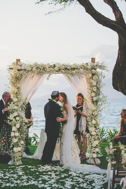 desert meet beach maui wedding