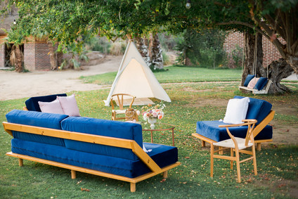 blue lounge furniture