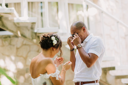 rustic tropical all white wedding in Tulum