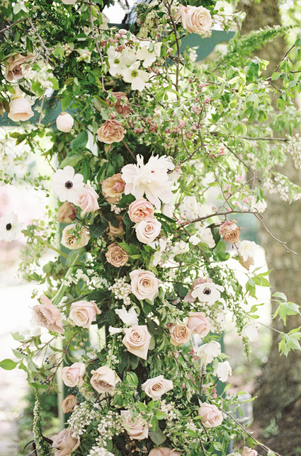 Floral ceremony arch