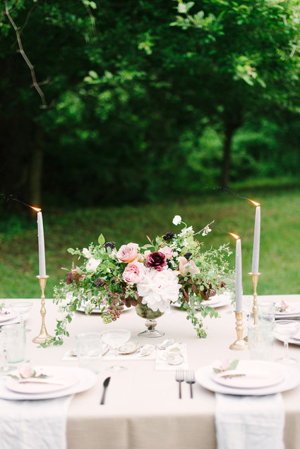 outdoor wedding tablescape Inspiration