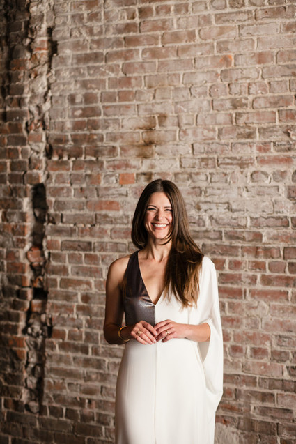 Modern alternative wedding gown