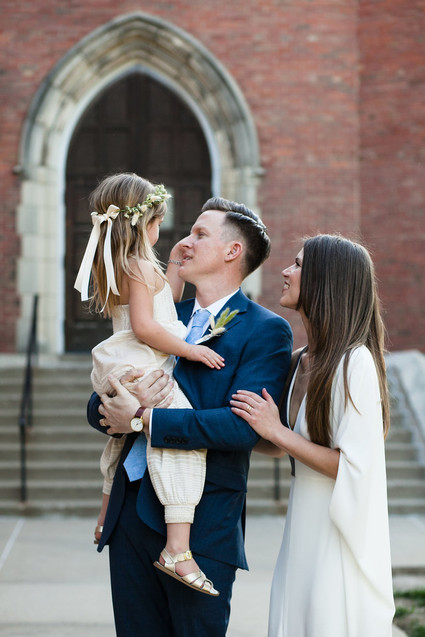 family wedding photo
