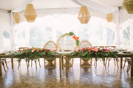 Peacock chairs for bridal shower